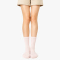 Calze 39-42 rosa a coste in maglia stile casual