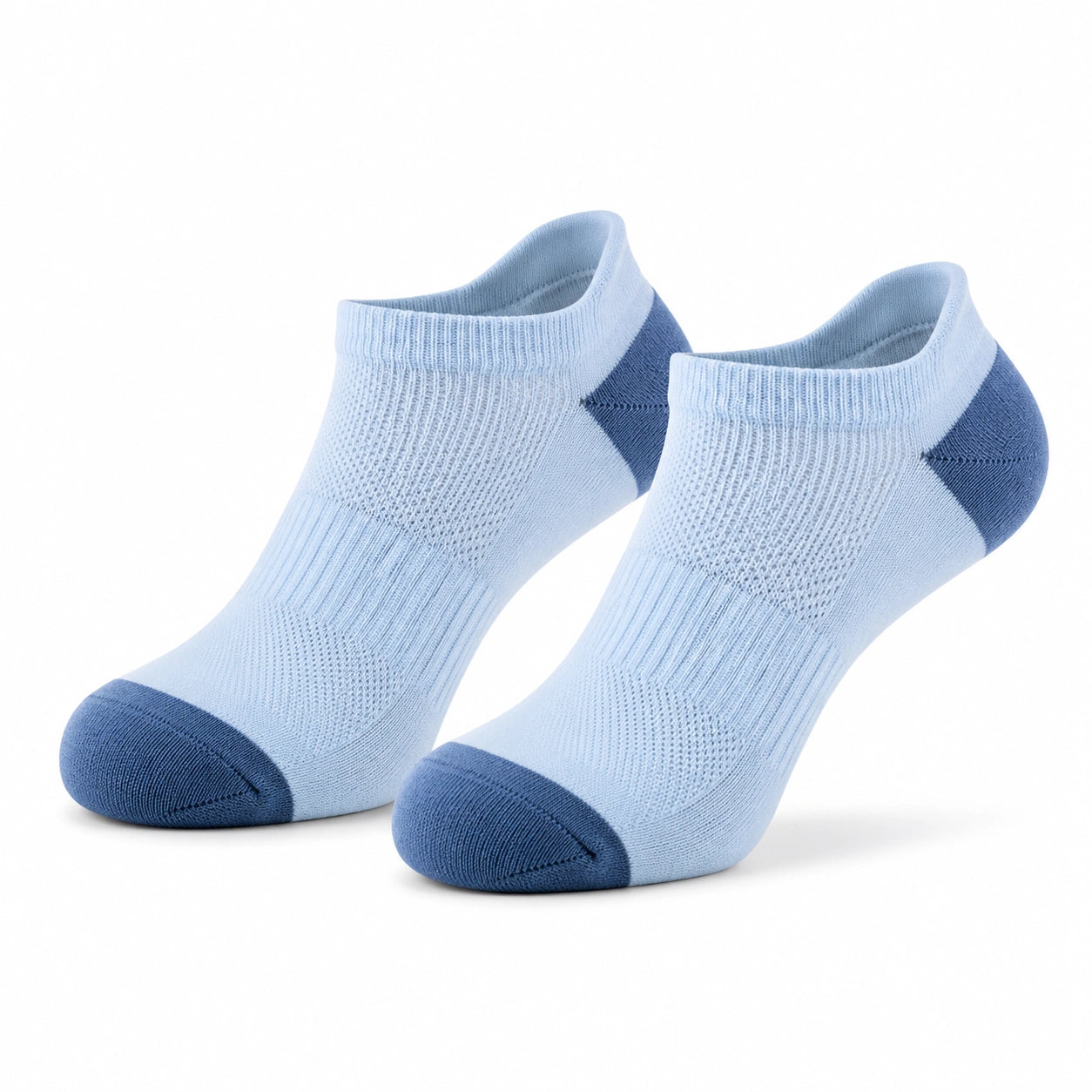Calzini alla caviglia 35-38 in tessuto a maglia azzurro e blu - stile sportivo