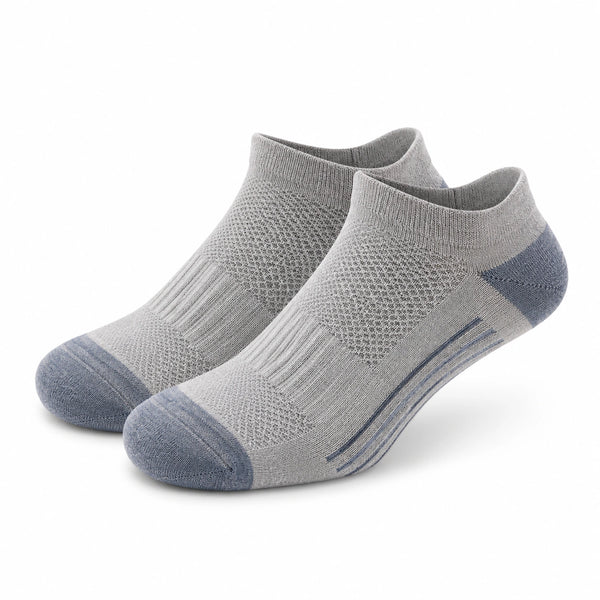 Calze corte 43-46 in tessuto a maglia grigio blu traspiranti