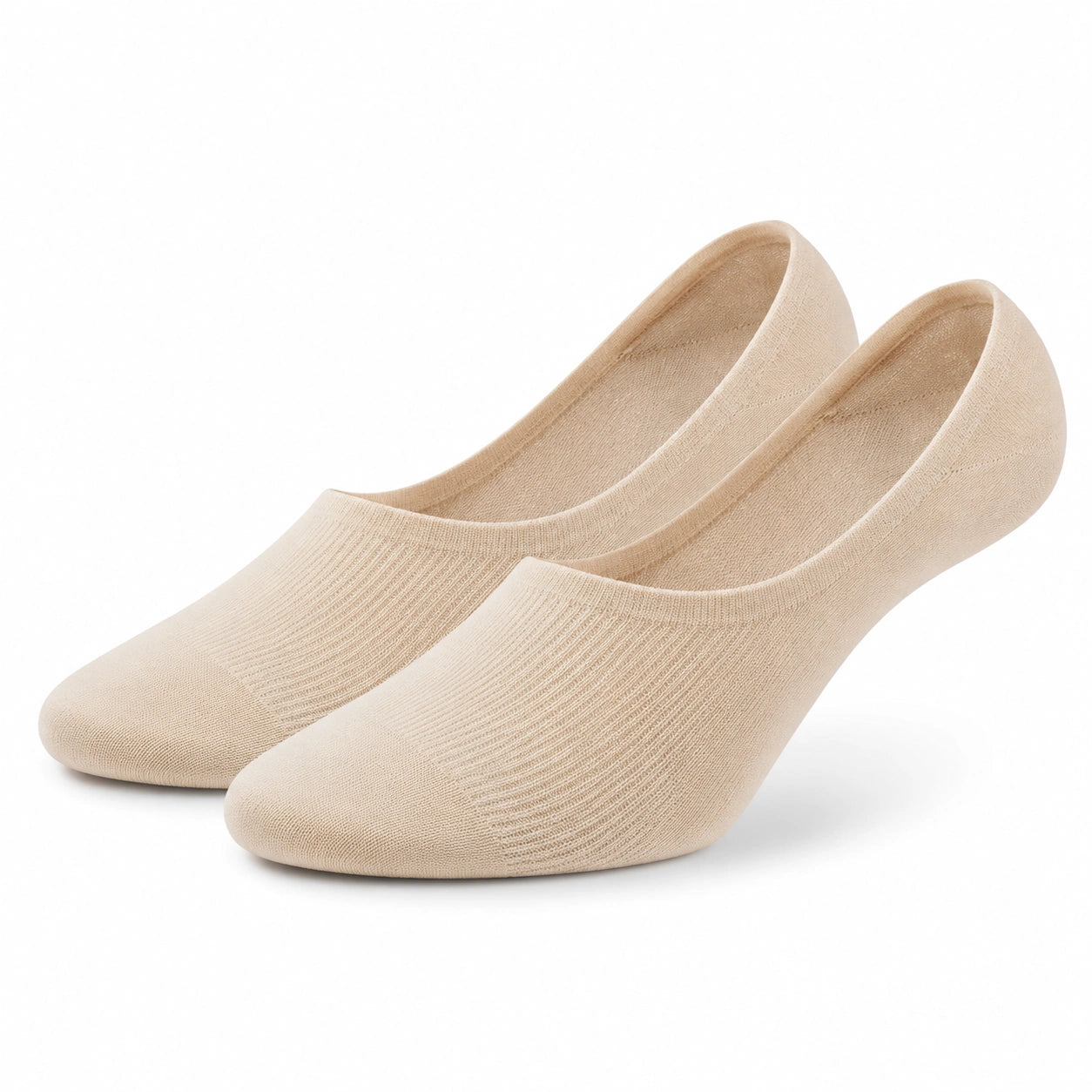 Calzini invisibili 43-46 in tessuto a maglia beige per uso quotidiano