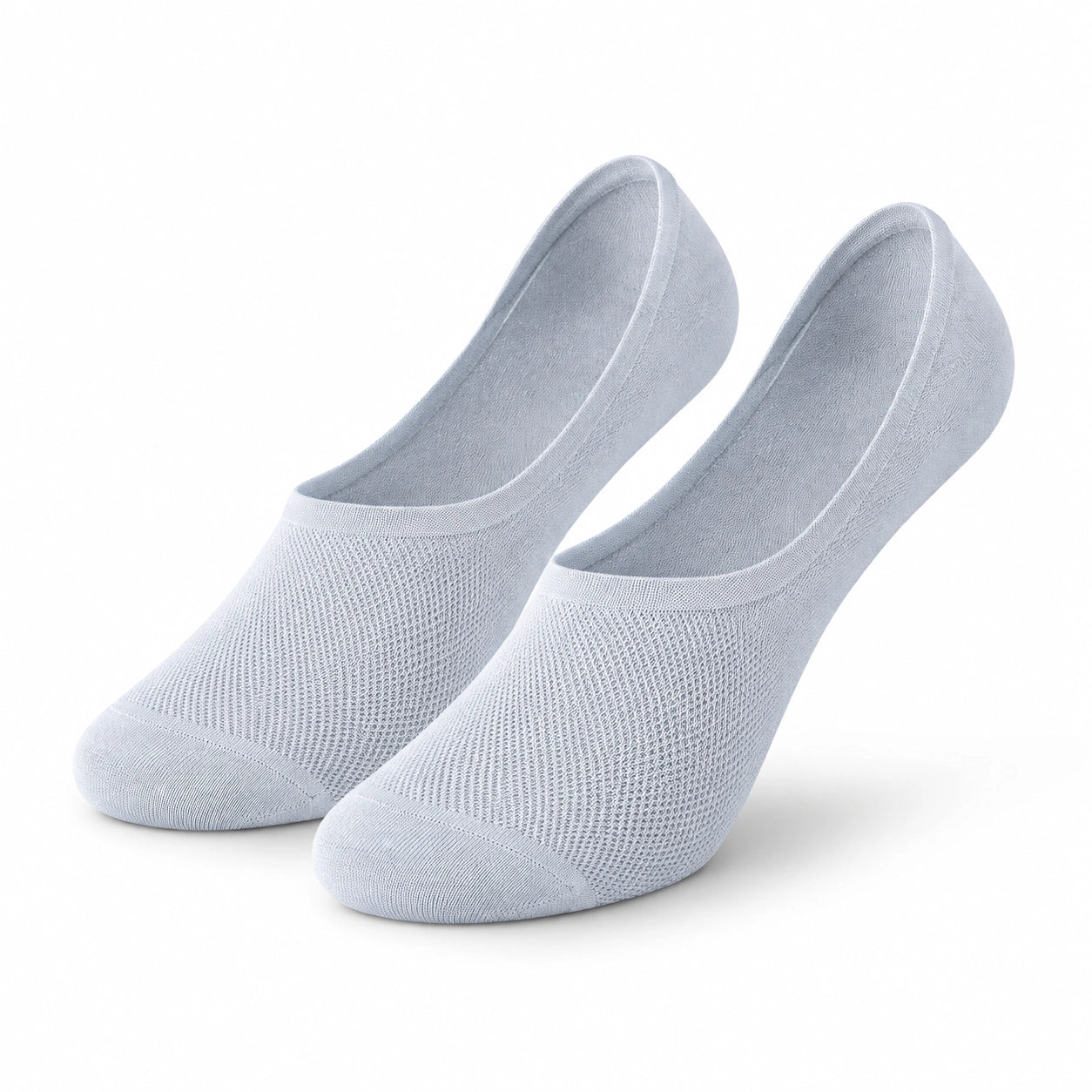 Calzini salvapiede 43-46 in tessuto a maglia grigio chiaro - traspiranti stile minimal