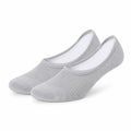 Calze invisibili 43-46 in tessuto a maglia grigio chiaro - traspiranti elastiche