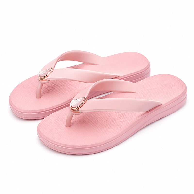 Infradito donna 42/43 in materiale sintetico rosa con suola antiscivolo